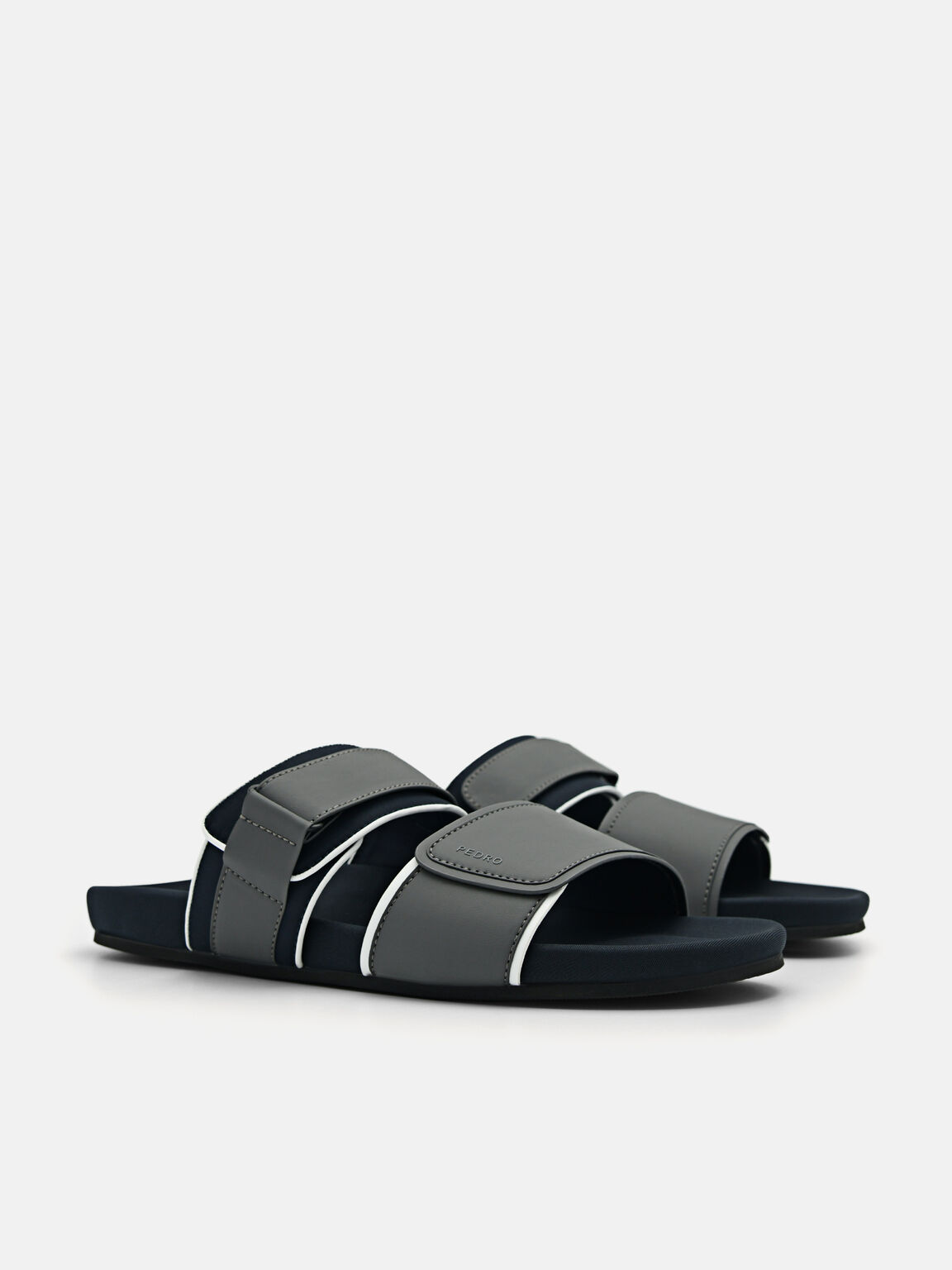 Double Strap Slide Sandals, 