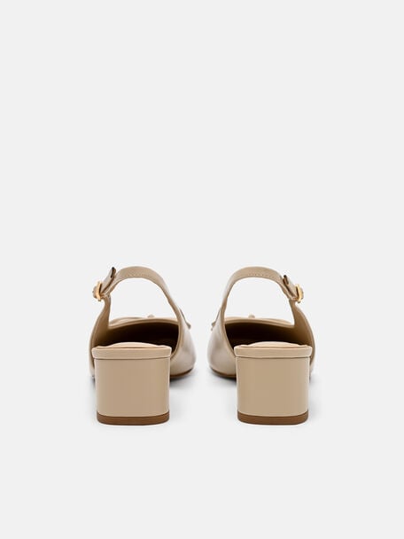 Sepatu Pumps Mary Jane Kulit Anna, 