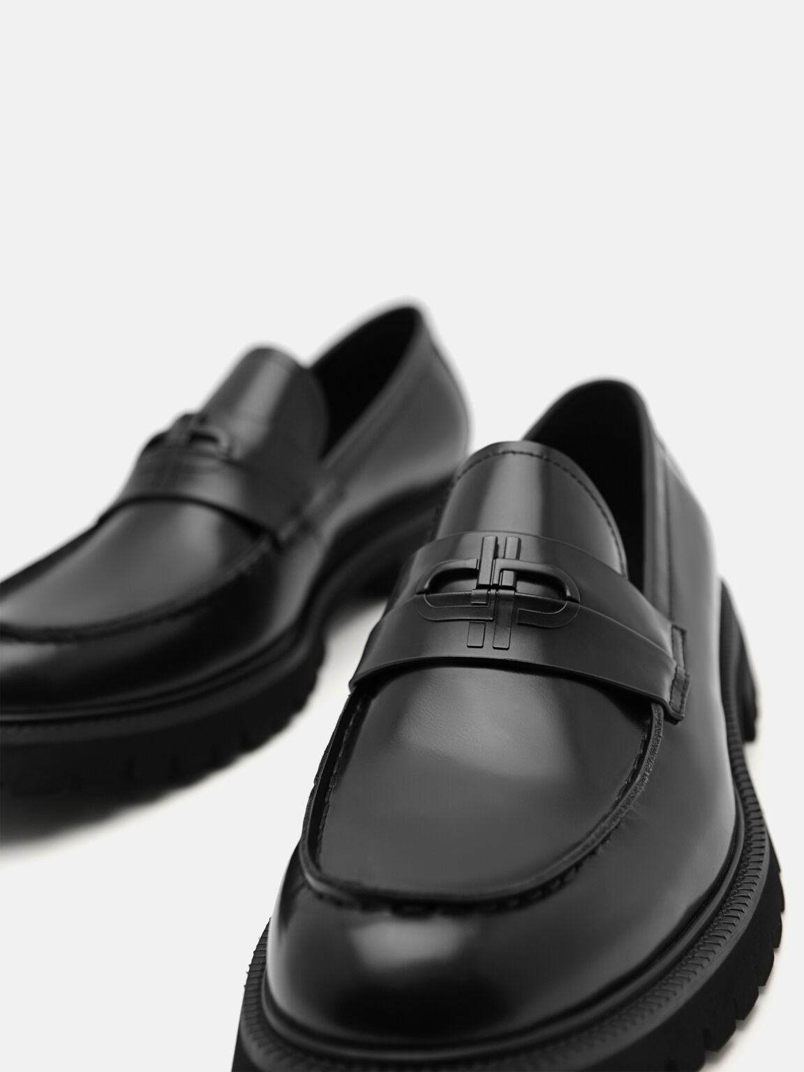 Sepatu Pantofel Kulit Ikon PEDRO, , hi-res