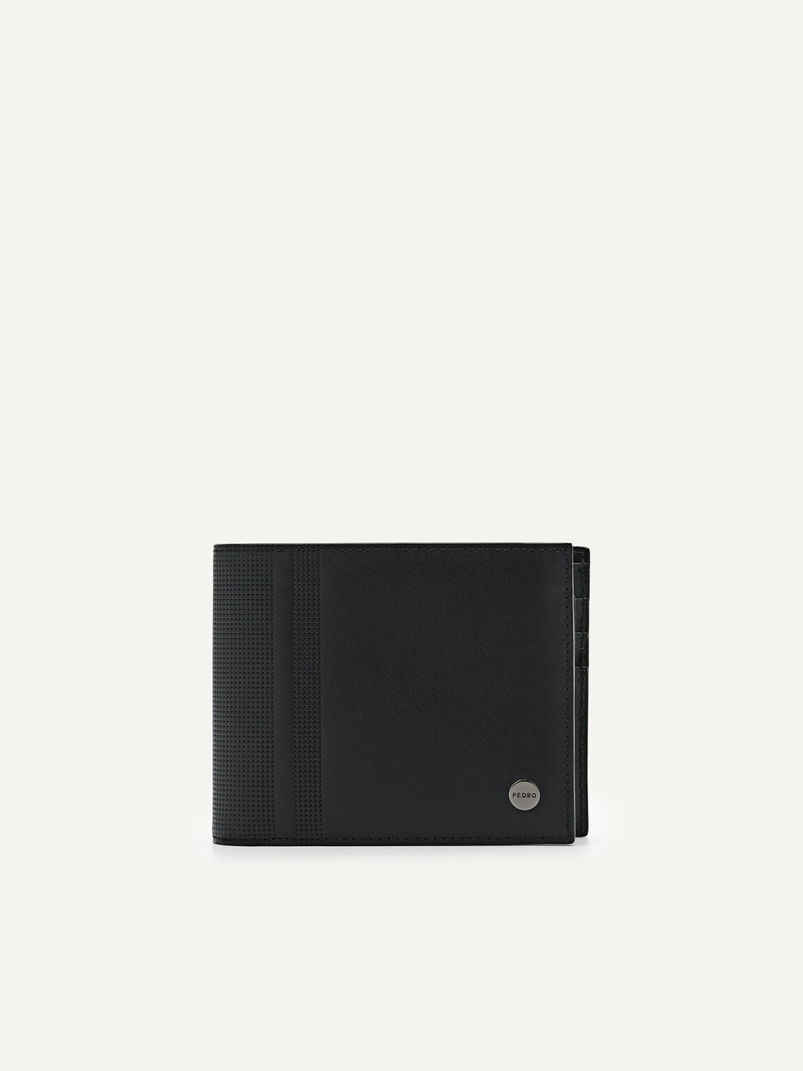 Oliver Leather Bi-Fold Wallet with Insert, Black, hi-res