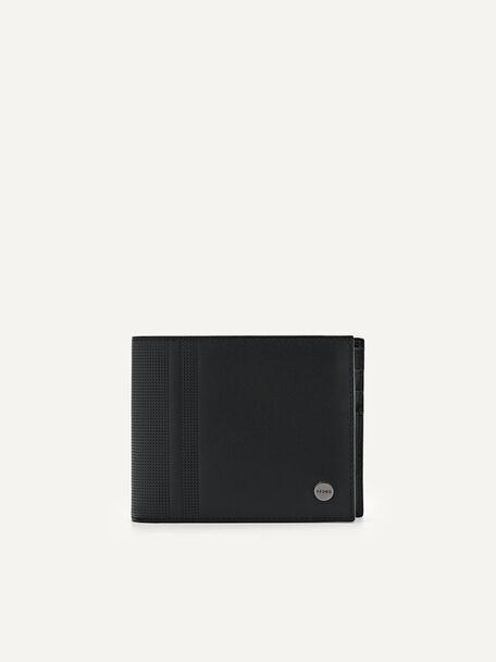 Oliver Leather Bi-Fold Wallet with Insert, Black, hi-res