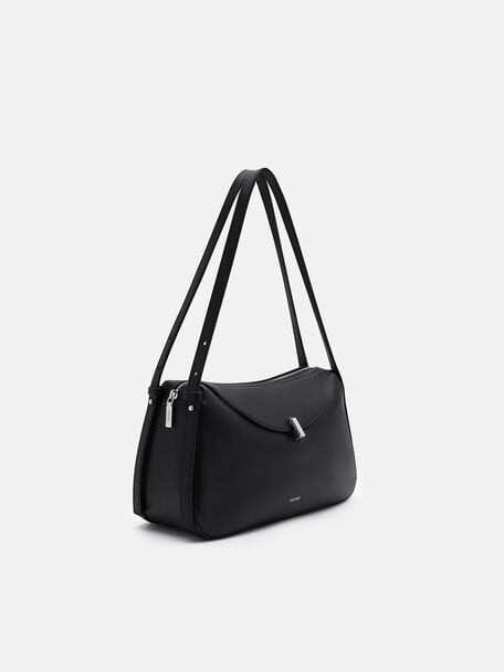 Leather Shoulder Bag, , hi-res