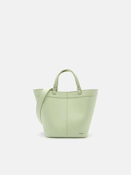 Zinnia Tote Bag, Light Green, hi-res