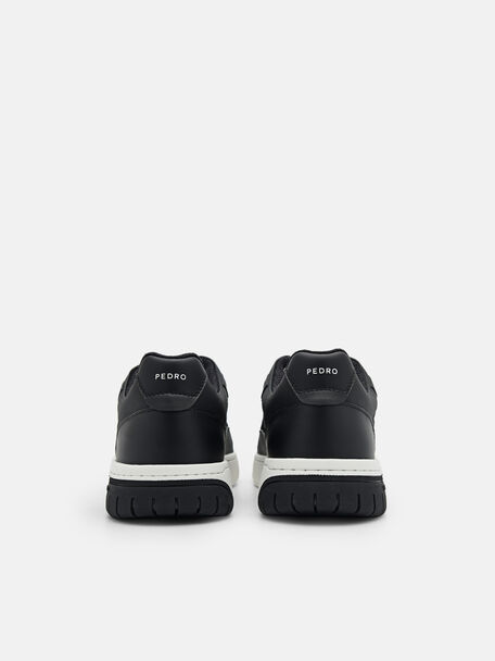 PEDRO Icon Leather Heel Sandals, Black
