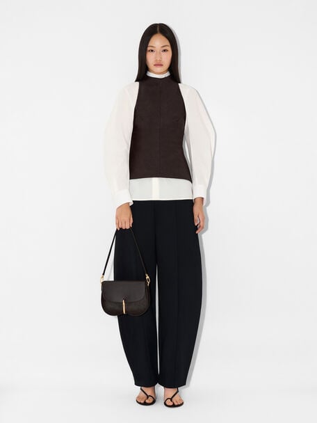 Mount Calf Hair Shoulder Bag, 