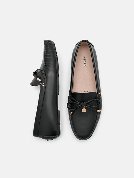 PEDRO Icon Leather Heel Sandals, Black