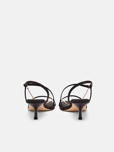 Marland Satin Heel Sandals, 