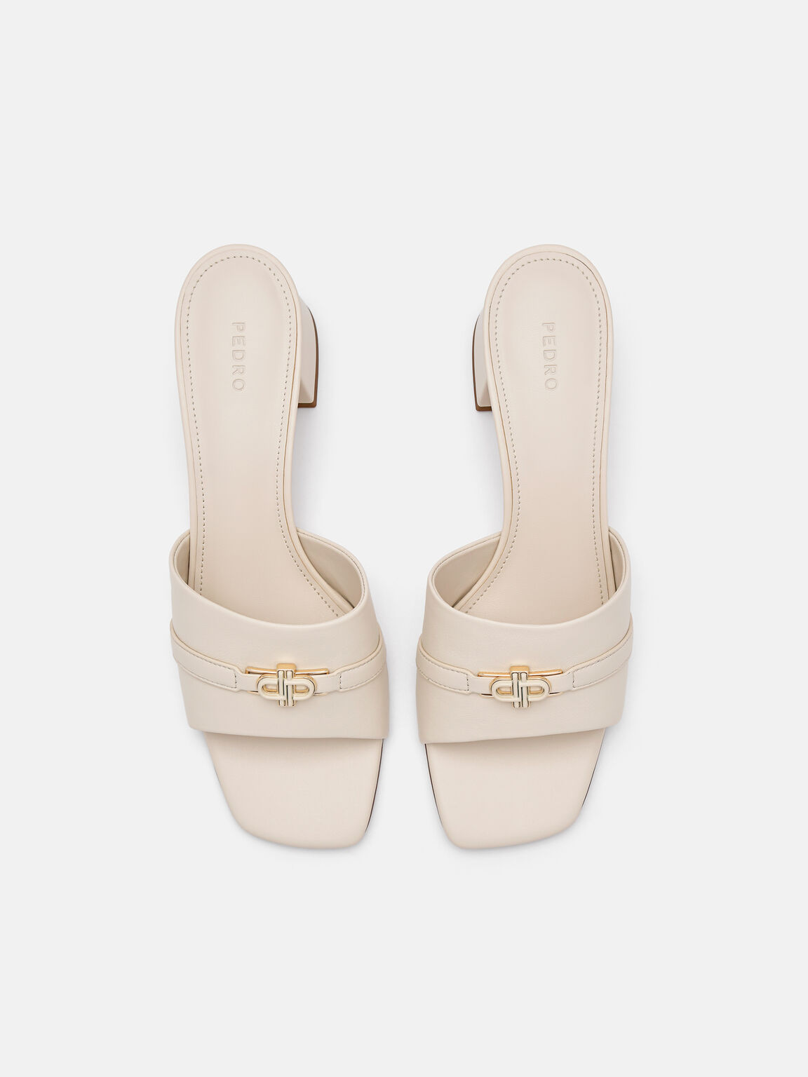 PEDRO Icon Leather Heel Sandals, , hi-res