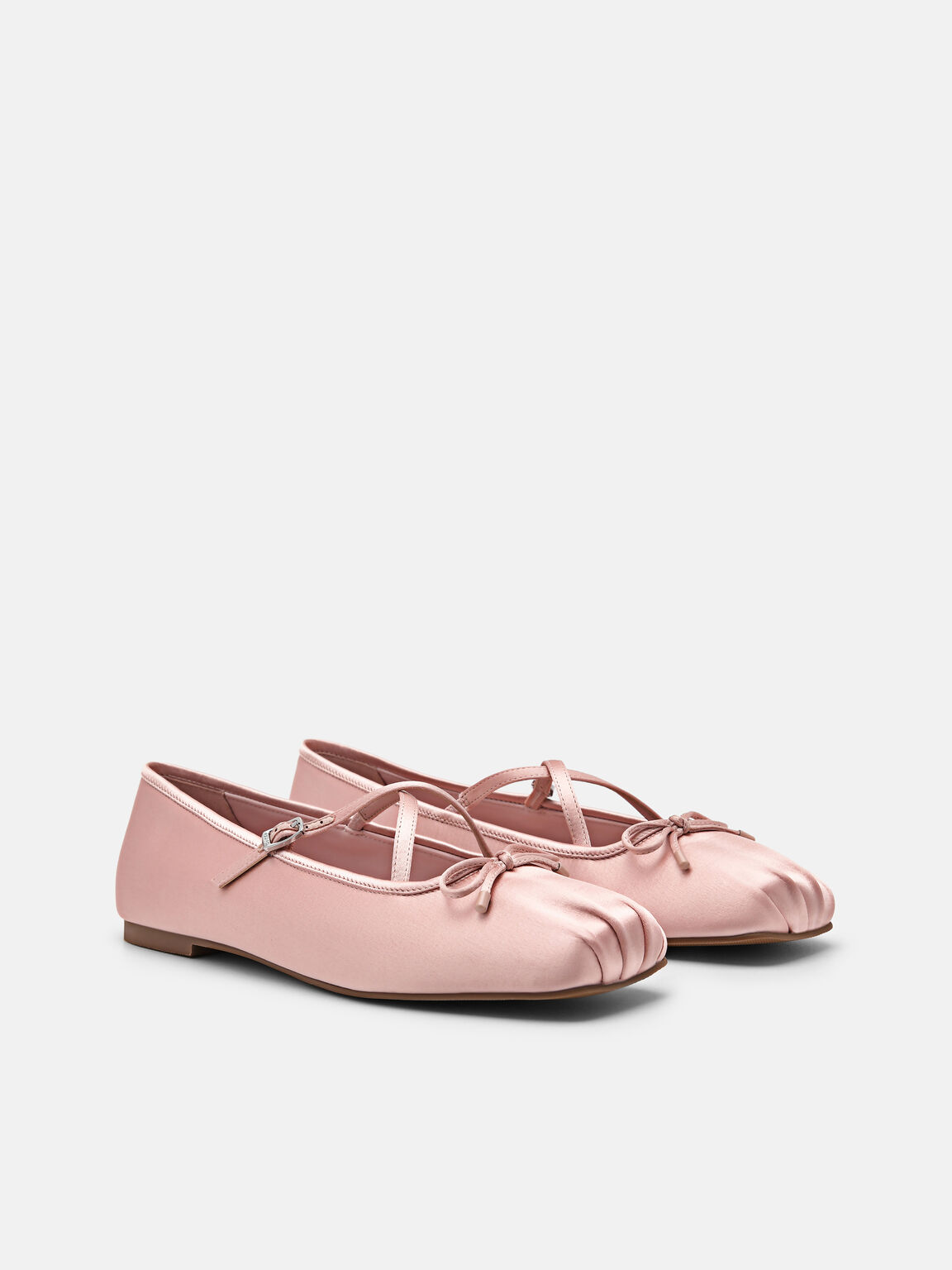 Nica Satin Ballerina Flats, 