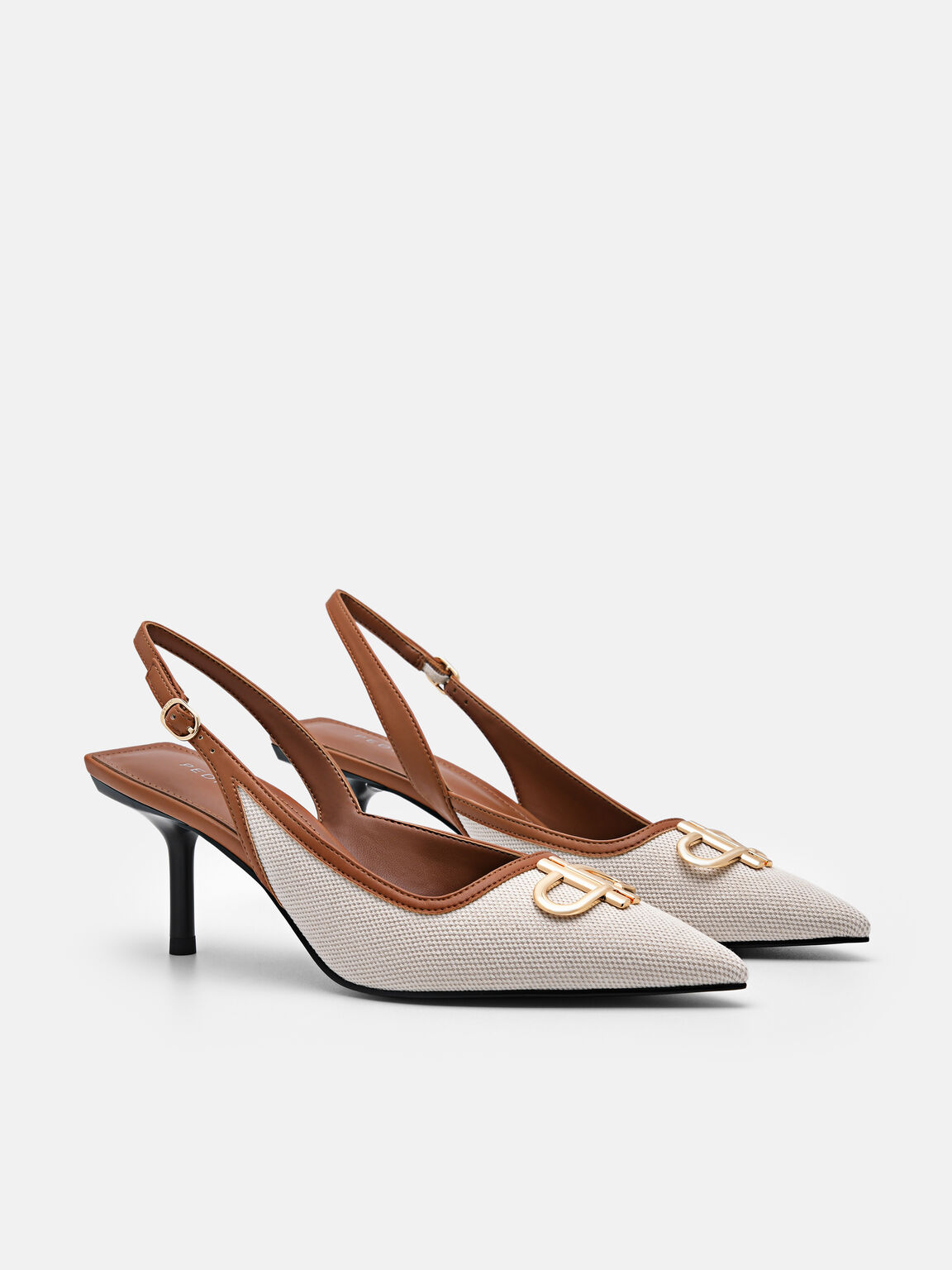PEDRO Icon Canvas Slingback Pumps, 