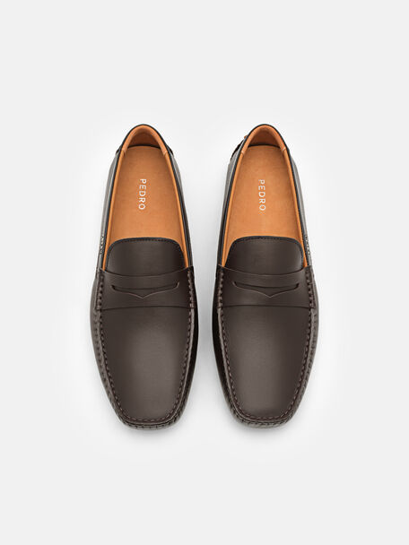 PEDRO Icon Leather Heel Sandals, Black