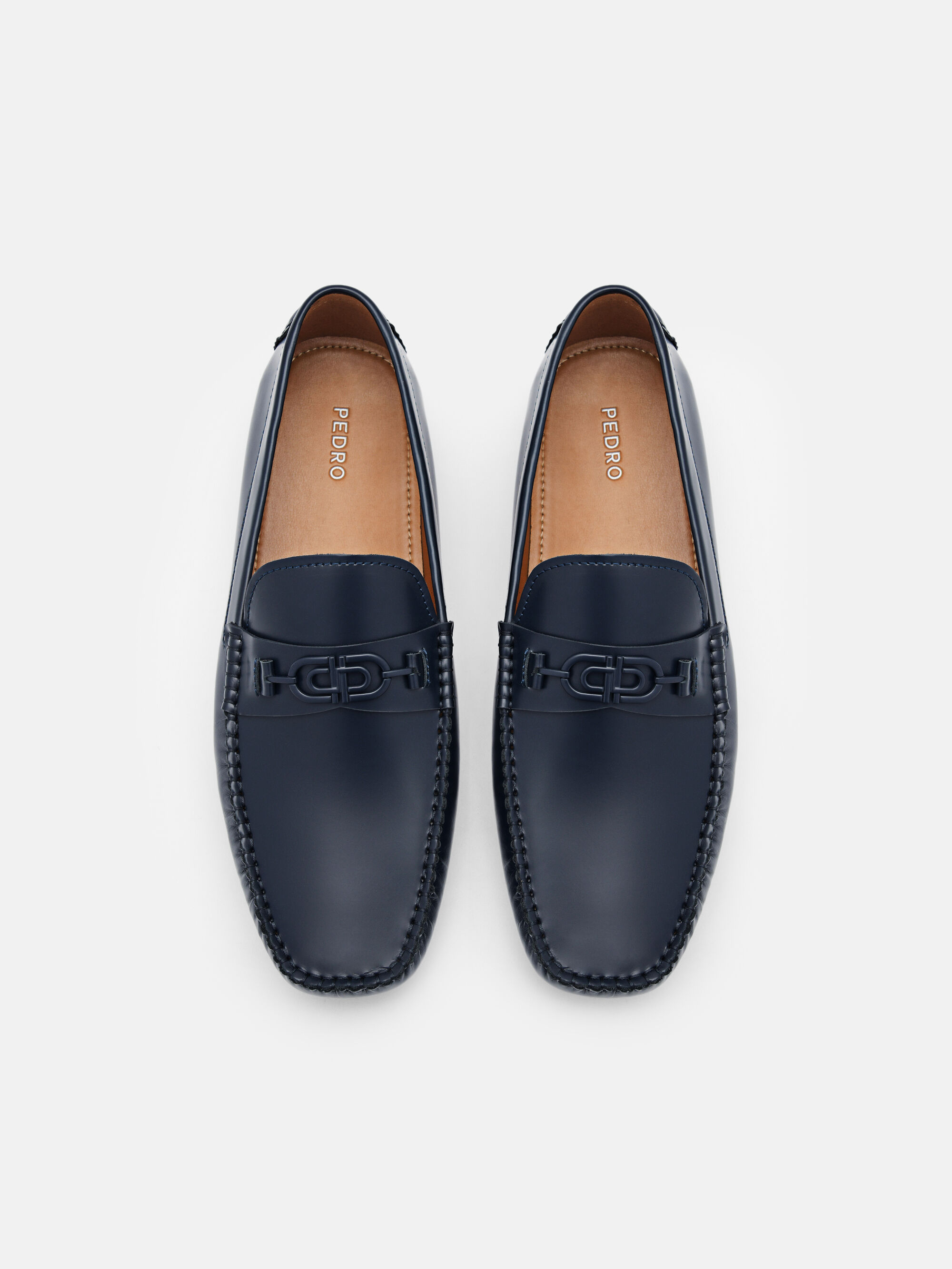 Navy PEDRO Icon Leather Driving Shoes - PEDRO ID Navy PEDRO Icon Leather Driving Shoes - PEDRO ID