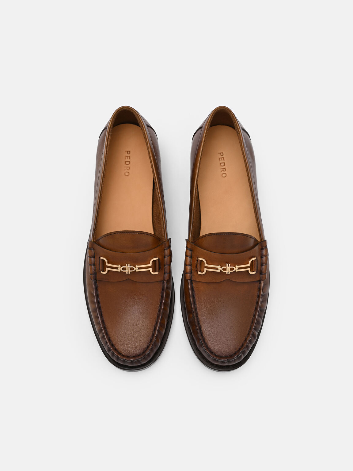 Sepatu Loafer Kulit Horsebit Alistair, , hi-res