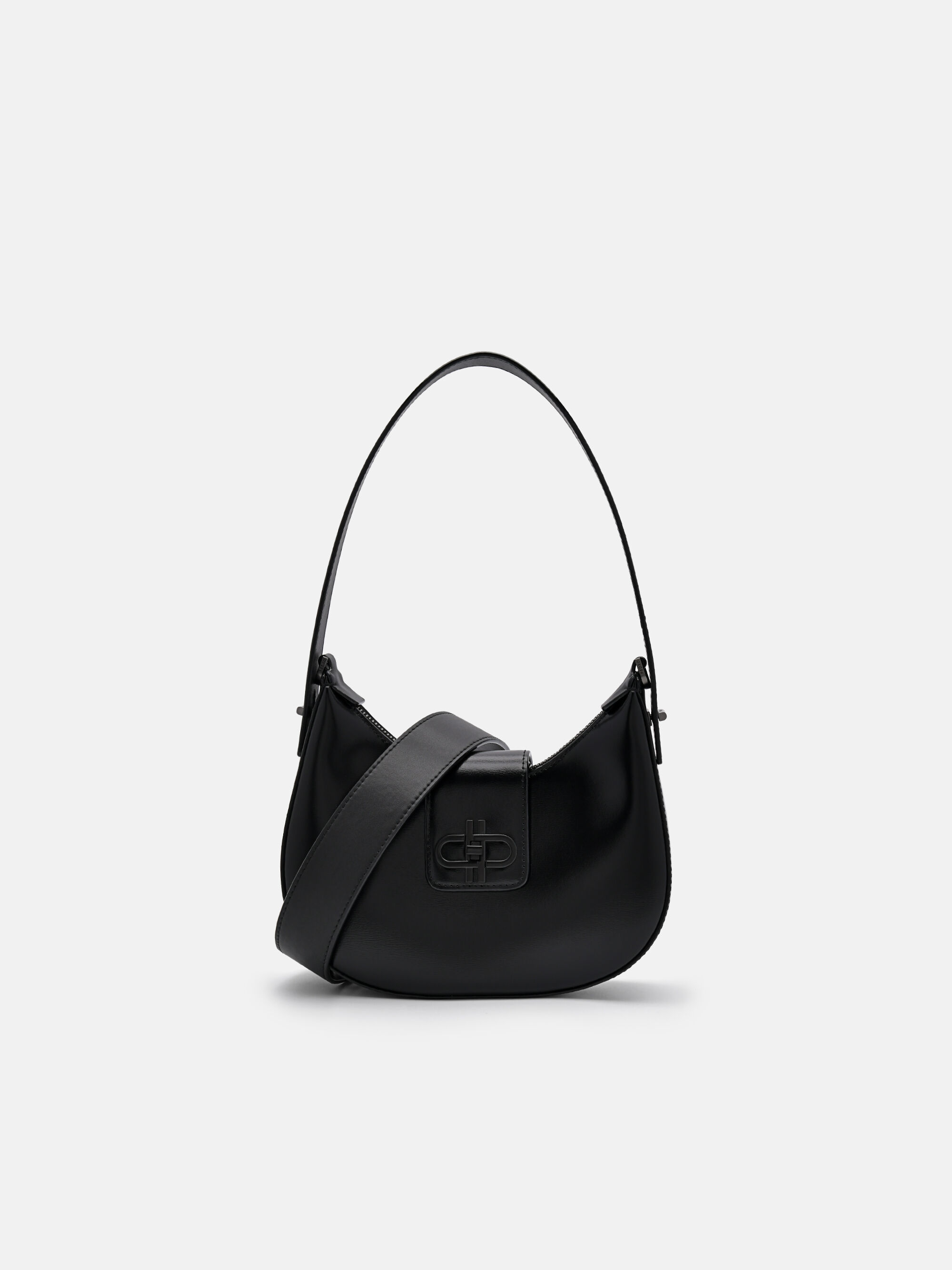 Black PEDRO Icon Leather Hobo Bag - PEDRO ID