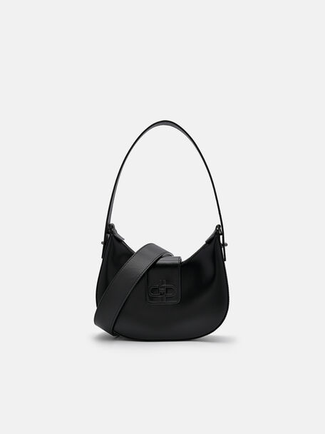 Tas Hobo Kulit PEDRO Icon, Black