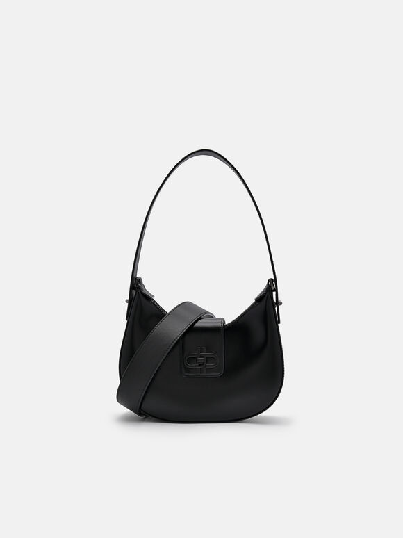 Tas Hobo Kulit PEDRO Icon, Black