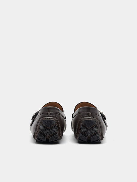 PEDRO Icon Leather Heel Sandals, Black
