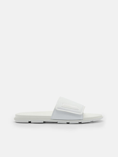 Rubber Slide Sandals, 