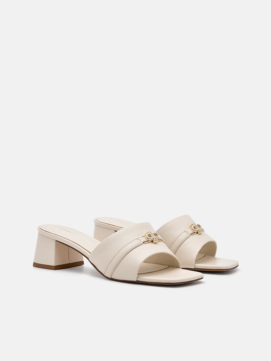 PEDRO Icon Leather Heel Sandals, , hi-res