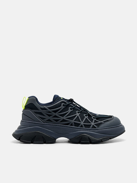 Hybrix Mesh Sneakers, Navy, hi-res