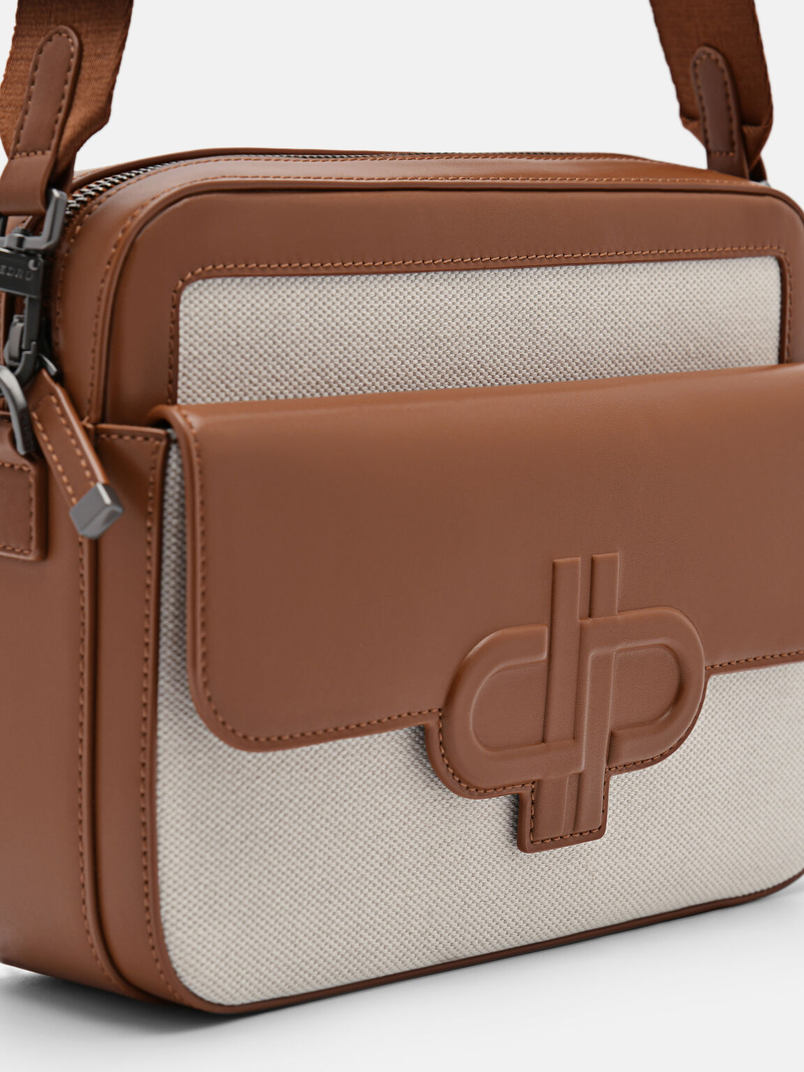 PEDRO Icon Leather Sling Bag, Cognac