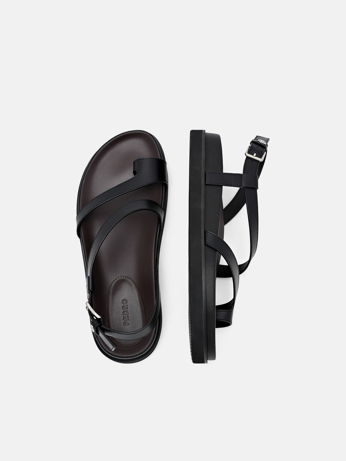 Sandal Bakcstrap Kulit, , hi-res