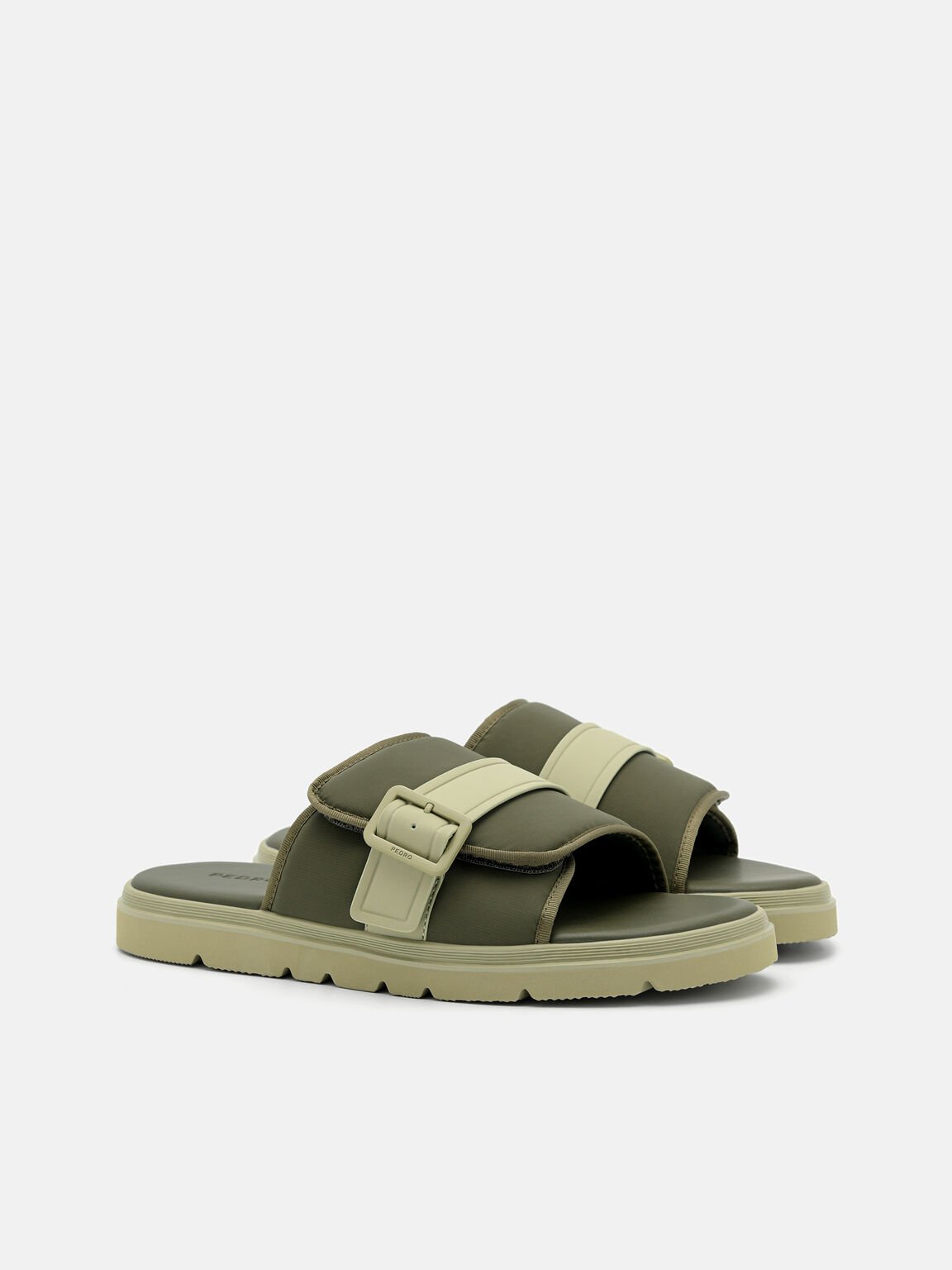 Fabric Slide Sandals, 