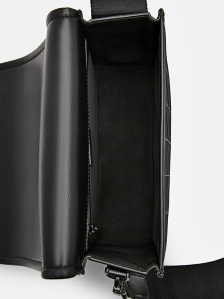 PEDRO Icon Leather Heel Sandals, Black