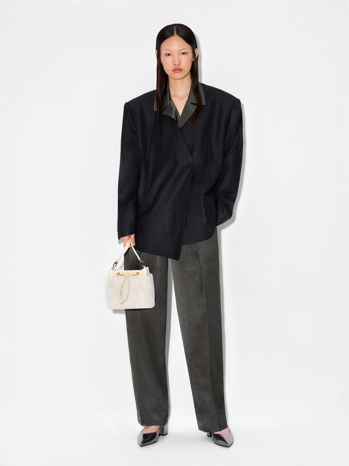 Panelled Bucket Bag, , hi-res