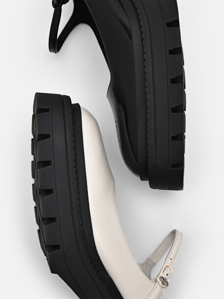 PEDRO Icon Leather Heel Sandals, Black