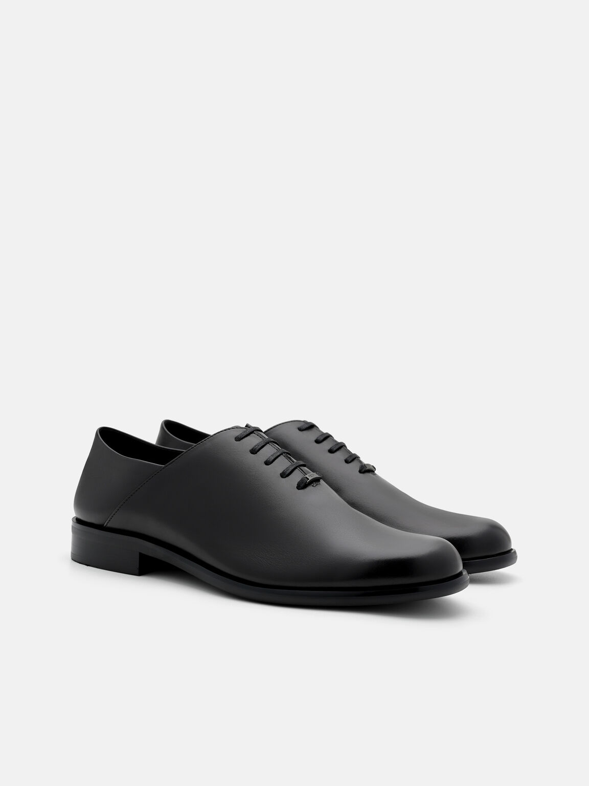 Burnished Leather Oxford Shoes, , hi-res