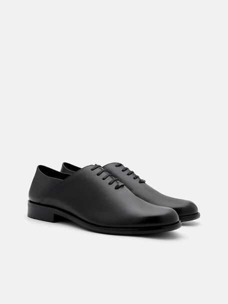 Burnished Leather Oxford Shoes, , hi-res