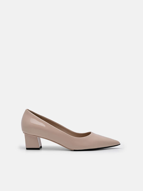 PEDRO Studio Ines Leather Pumps, Nude, hi-res