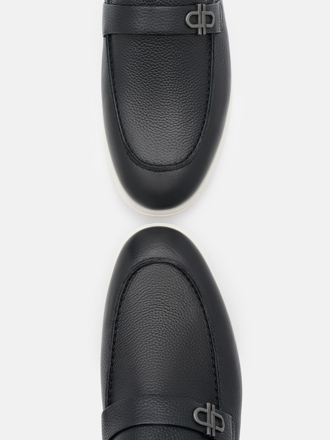 Tumbled Leather Loafers, , hi-res