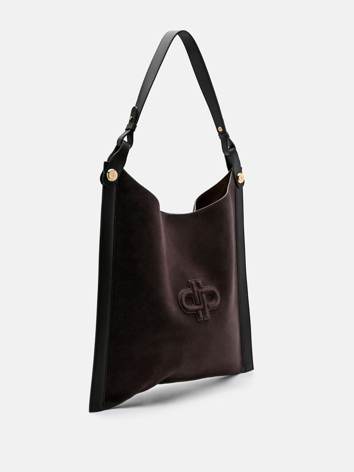 Oversized Suede Shoulder Bag, , hi-res