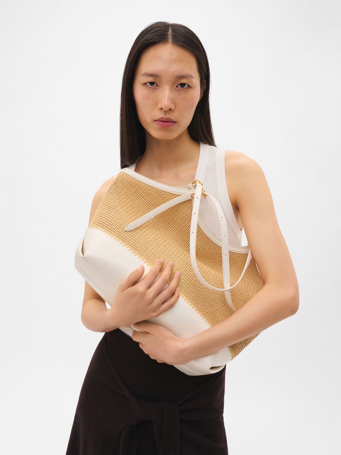 Melka Raffia Oversized Tote Bag, , hi-res