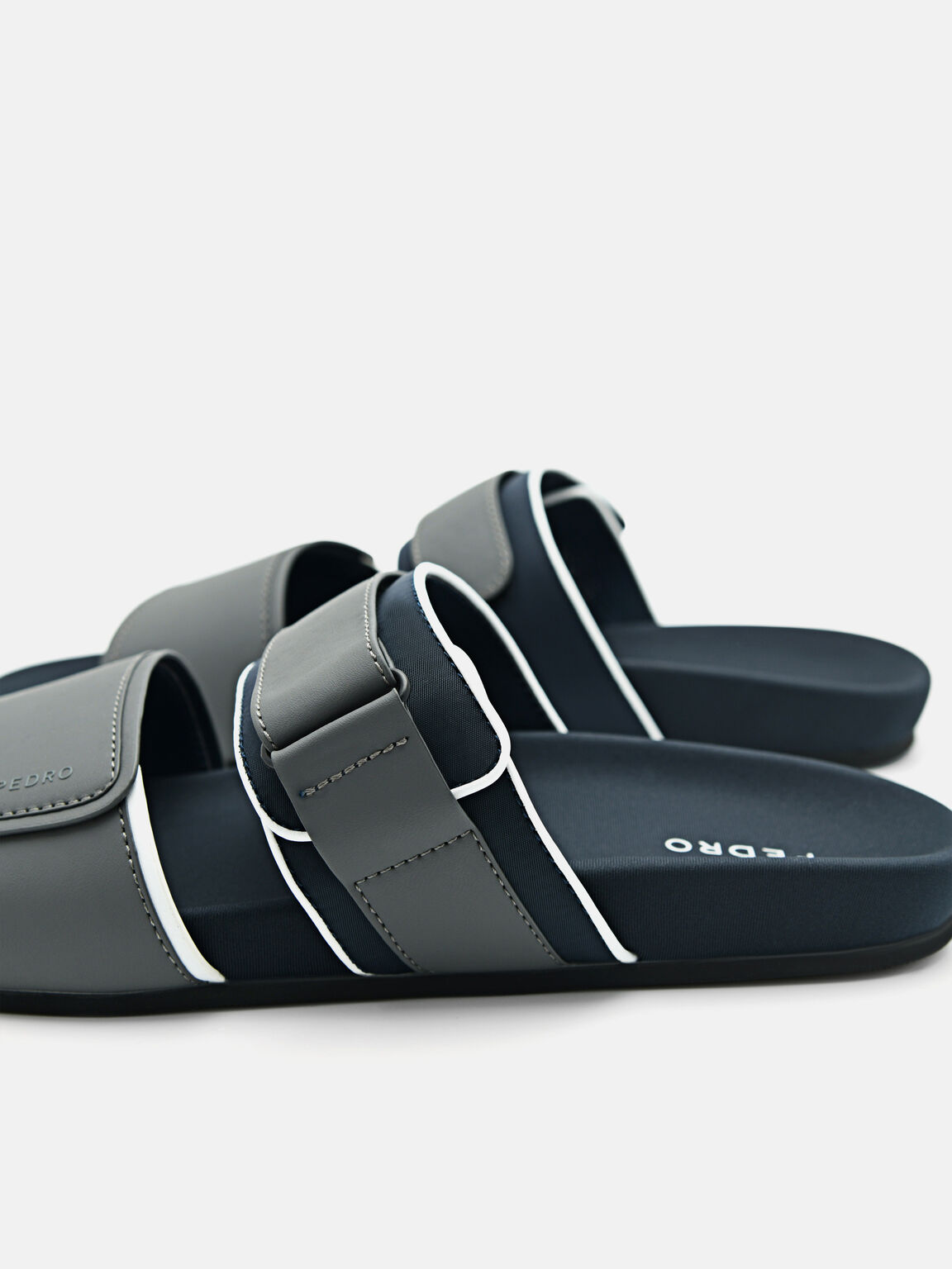 Double Strap Slide Sandals, 