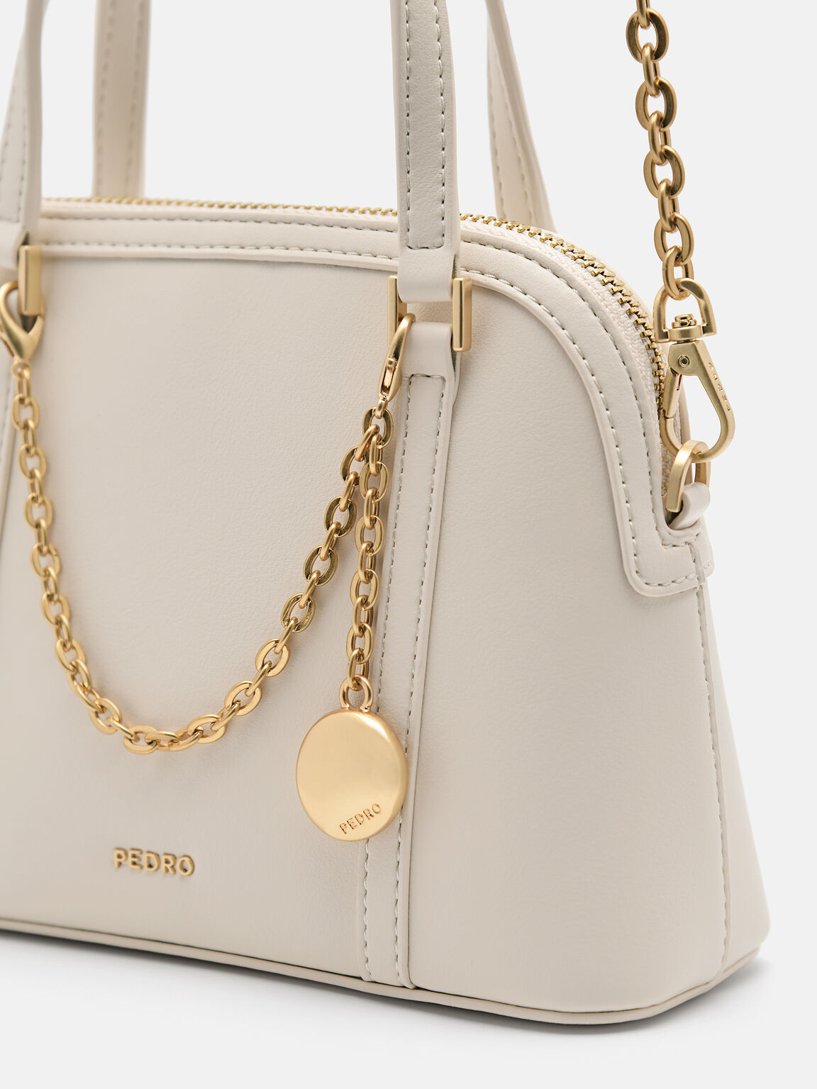 Lucia Mini Handbag, Chalk