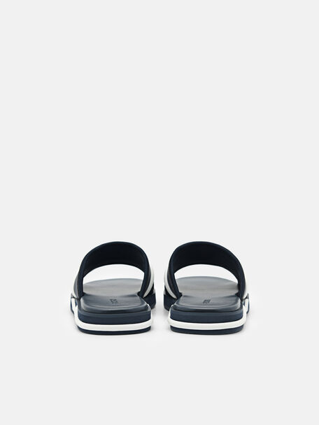 PEDRO Icon Leather Heel Sandals, Black