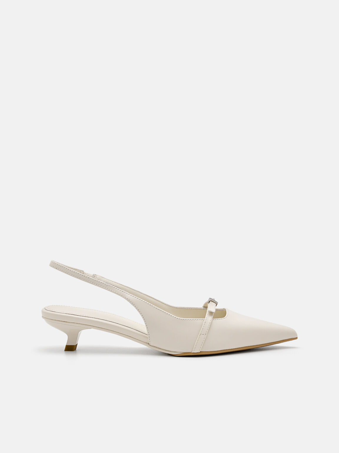 PEDRO Studio Maggie Leather Heel Pumps, Chalk, hi-res