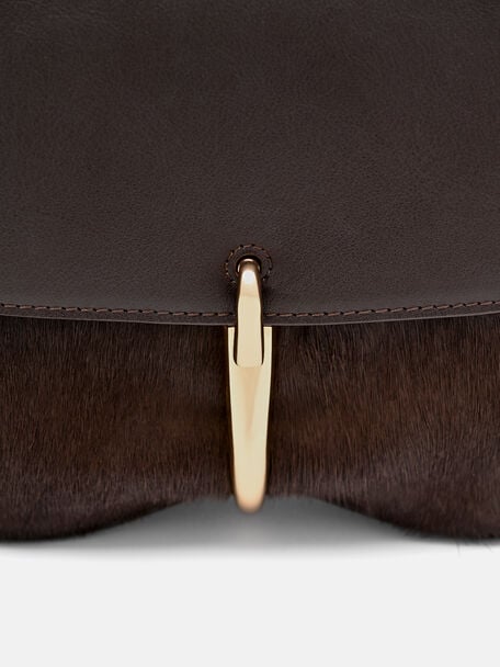 Mount Calf Hair Shoulder Bag, , hi-res