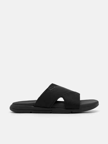Mesh Slide Sandals, , hi-res