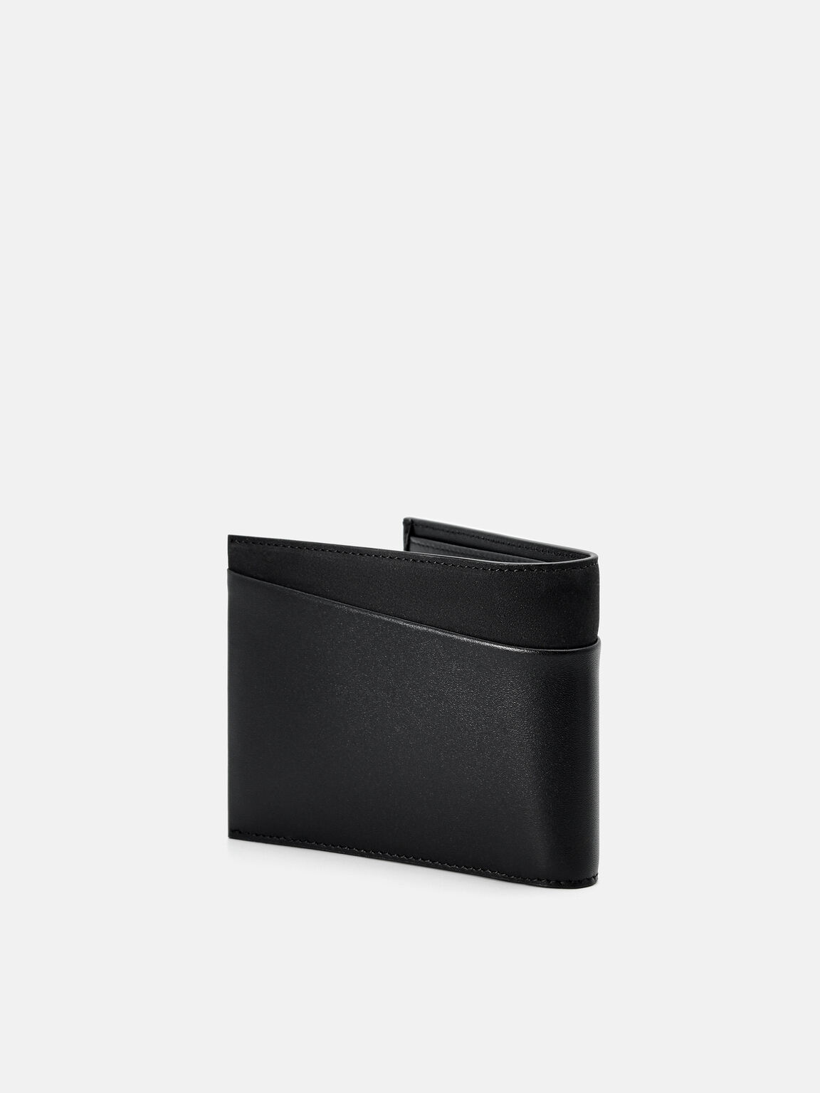Nubuck Leather Bi-Fold Wallet with Insert, 