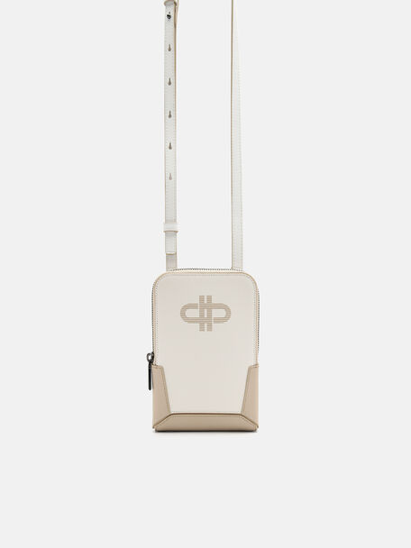 PEDRO Icon Leather Pouch, Chalk, hi-res