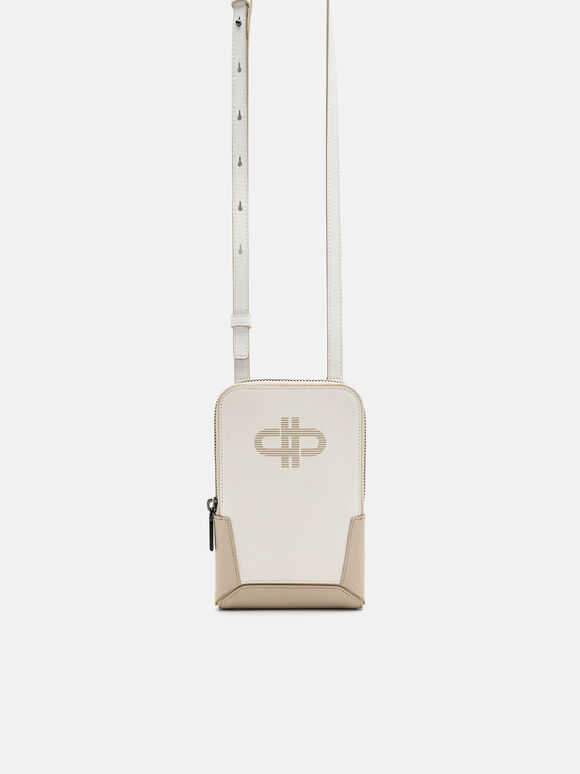 PEDRO Icon Leather Pouch, Chalk, hi-res
