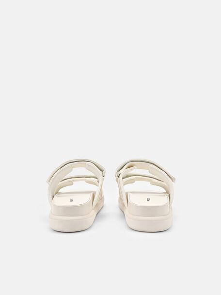 PEDRO Icon Leather Heel Sandals, Black