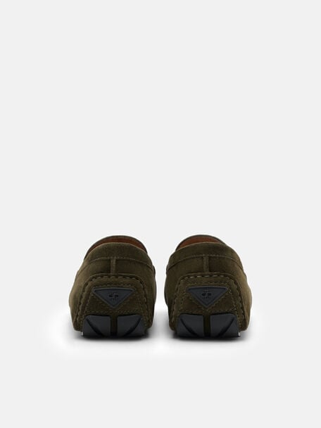 Suede Horsebit Driving Shoes, 