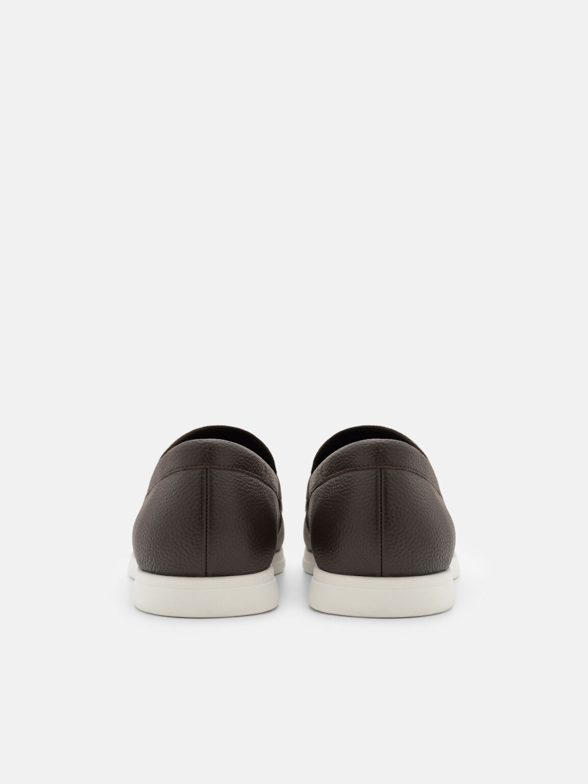 Tumbled Leather Loafers, , hi-res