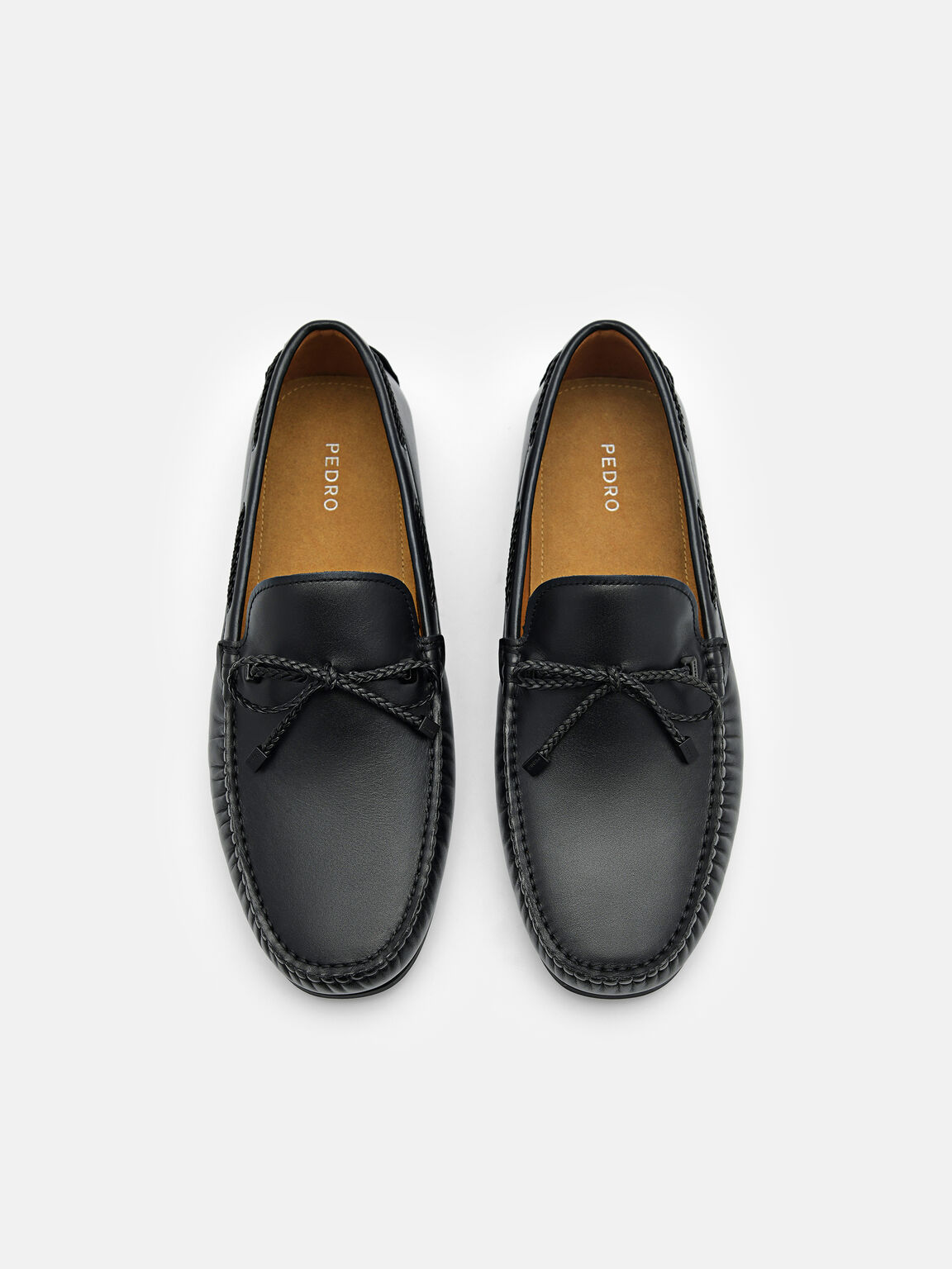 Leather Bow Driving Shoes, 