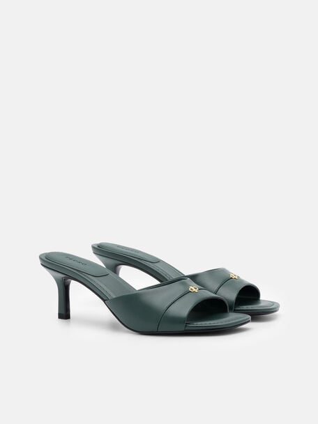 Ingrid Leather Heel Sandals, , hi-res